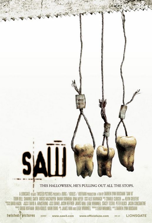 the movie poster: Saw III (2006) ver2