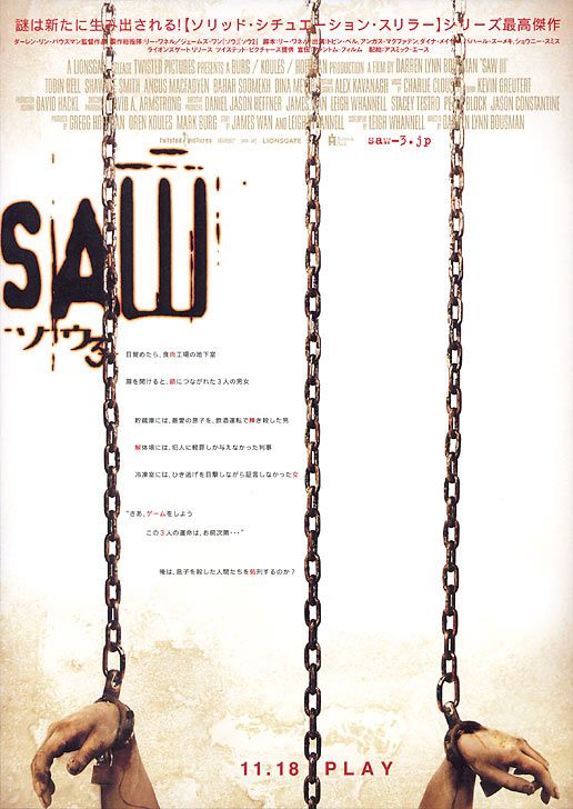 1000 piece jigsaw puzzle for the movie poster: Saw III (2006) ver9