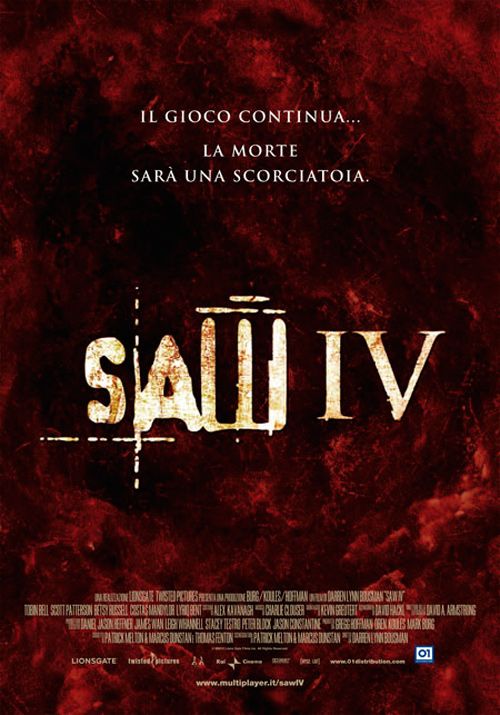 the movie poster: Saw IV (2007) ver7