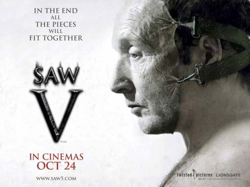the movie poster: Saw V (2008) ver5