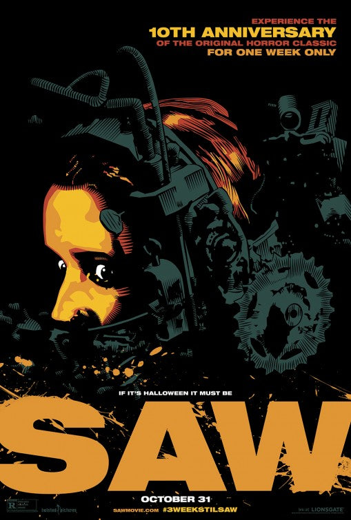 1000 piece jigsaw puzzle for the movie poster: Saw (2004) ver11