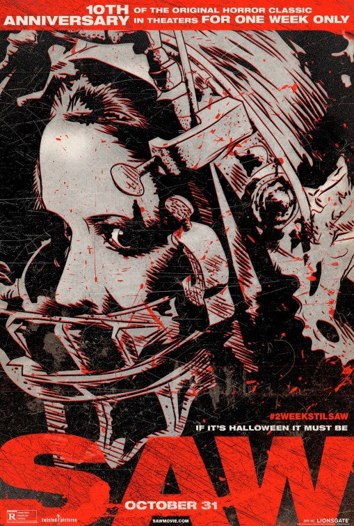 1000 piece jigsaw puzzle for the movie poster: Saw (2004) ver12