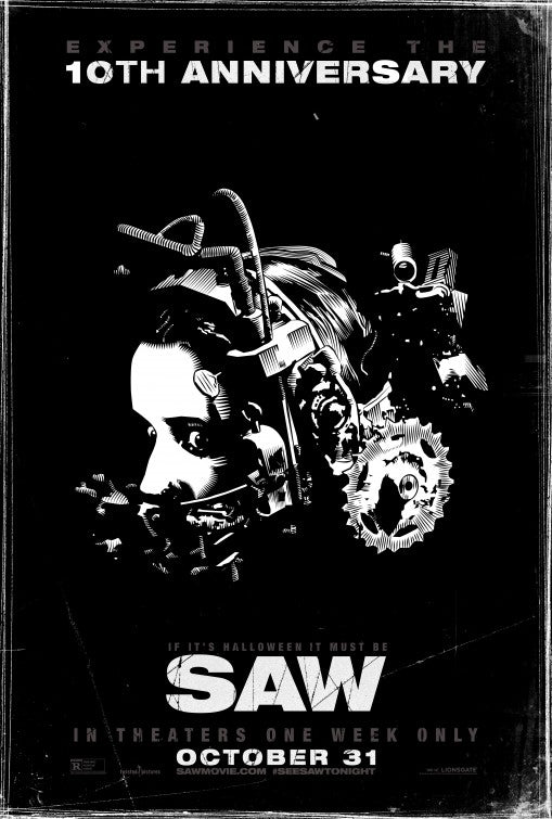 1000 piece jigsaw puzzle for the movie poster: Saw (2004) ver14