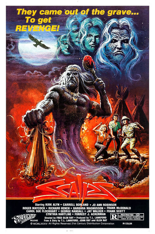1000 piece jigsaw puzzle for the movie poster: Scalps (1983)