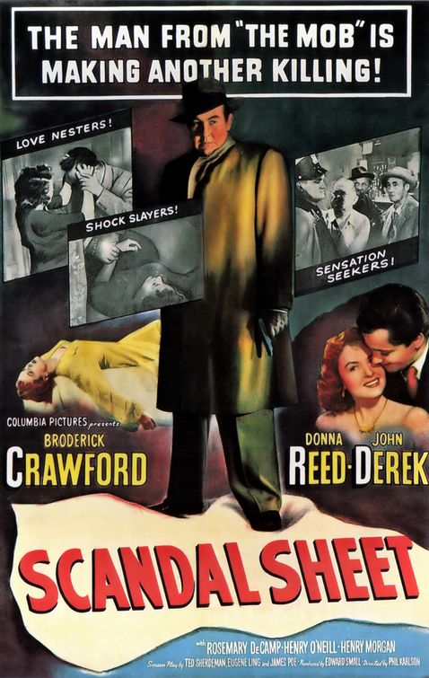 the movie poster: Scandal Sheet (1952)
