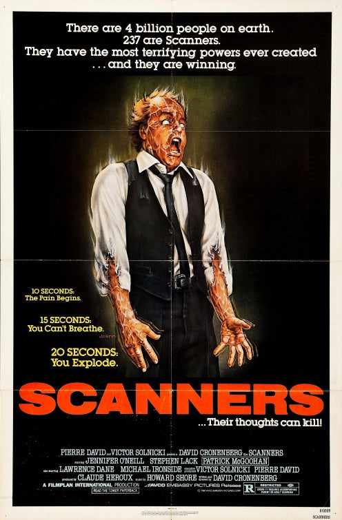 the movie poster: Scanners (1981) ver2