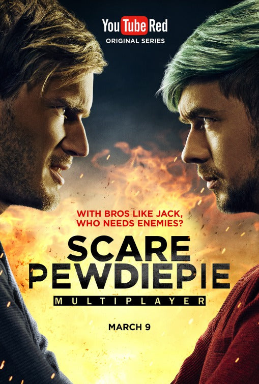 1000 piece jigsaw puzzle for tv poster: Scare PewDiePie, ver2