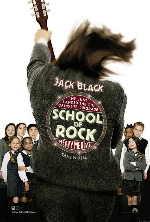 the movie poster: The School of Rock (2003)
