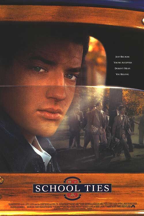 the movie poster: School Ties (1992)