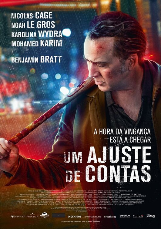1000 piece jigsaw puzzle for the movie poster: A Score to Settle (2019) ver2