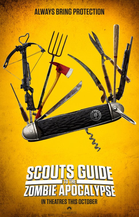 1000 piece jigsaw puzzle for the movie poster: Scouts Guide to the Zombie Apocalypse (2015)