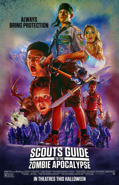 1000 piece jigsaw puzzle for the movie poster: Scouts Guide to the Zombie Apocalypse (2015) ver3