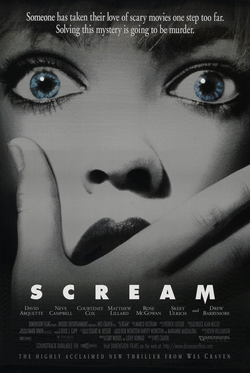 1000 piece jigsaw puzzle for the movie poster: Scream (1996)