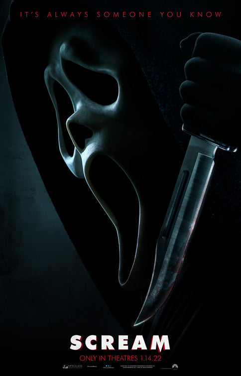 1000 piece jigsaw puzzle for the movie poster: Scream (2022)
