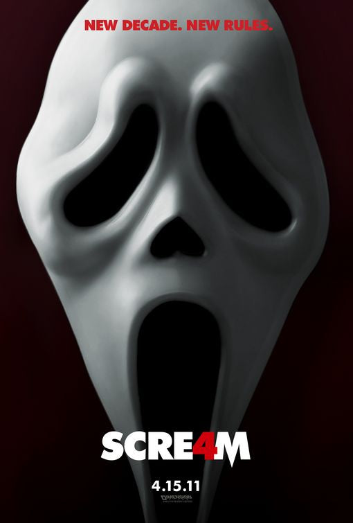 1000 piece jigsaw puzzle for the movie poster: Scream 4 (2011)
