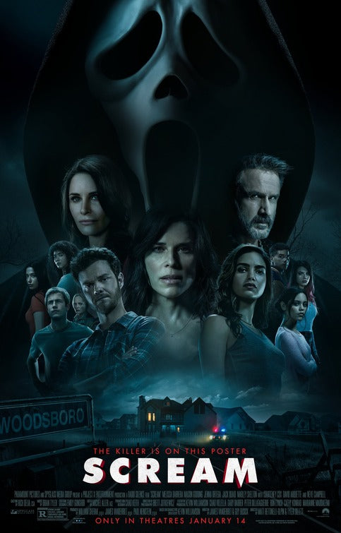 1000 piece jigsaw puzzle for the movie poster: Scream (2022) ver17