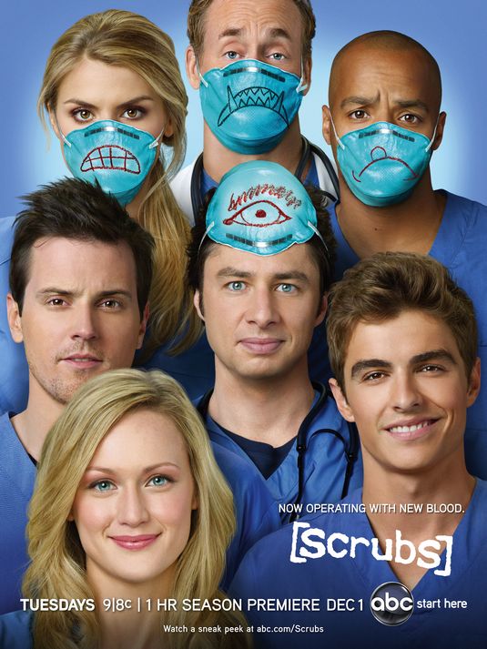 1000 piece jigsaw puzzle for tv poster: Scrubs, ver3