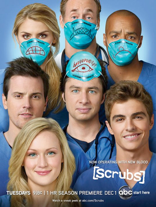 1000 piece jigsaw puzzle for tv poster: Scrubs, ver3