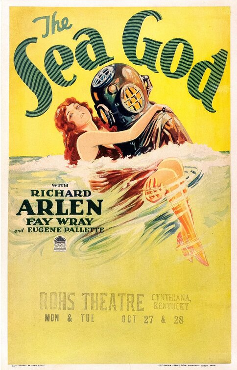 1000 piece jigsaw puzzle for the movie poster: The Sea God (1930)