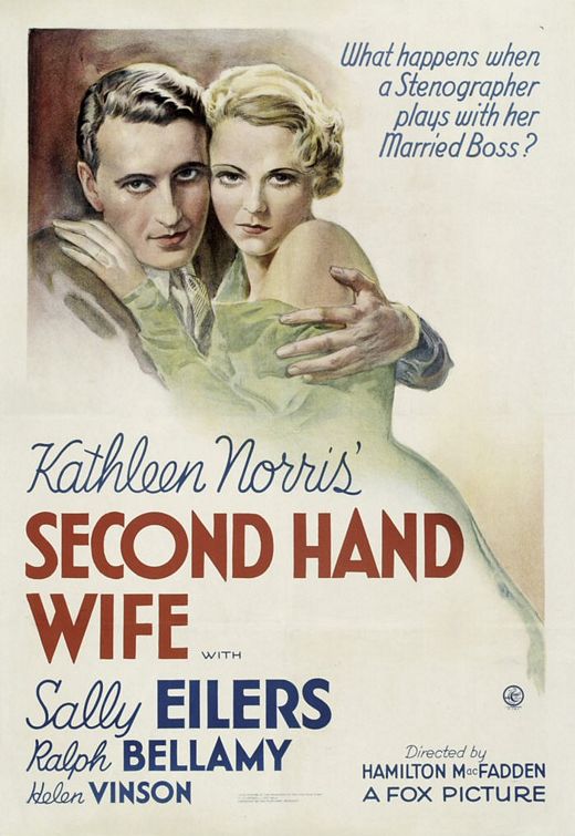 the movie poster: Second Hand Wife (1933)