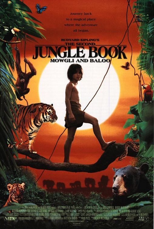 the movie poster: Second Jungle Book: Mowgli & Baloo (1997)
