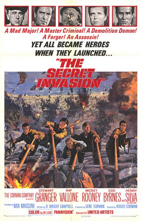 the movie poster: The Secret Invasion (1964)