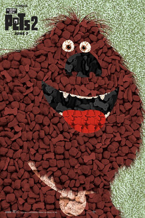 1000 piece jigsaw puzzle for the movie poster: The Secret Life of Pets 2 (2019) ver12