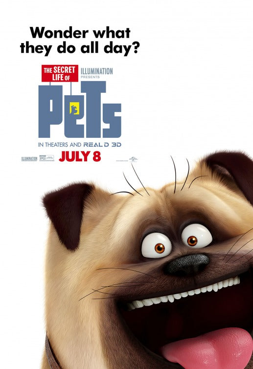 1000 piece jigsaw puzzle for the movie poster: The Secret Life of Pets (2016) ver17