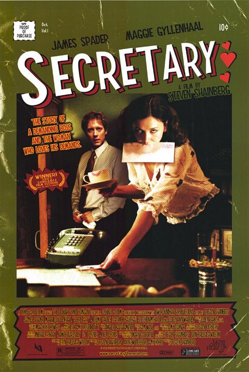 the movie poster: secretary (2002) ver2