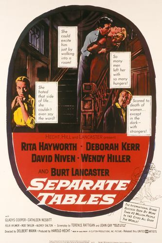 the movie poster: Separate Tables (1958)