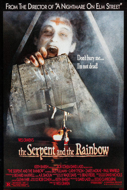 1000 piece jigsaw puzzle for the movie poster: The Serpent and the Rainbow (1988)