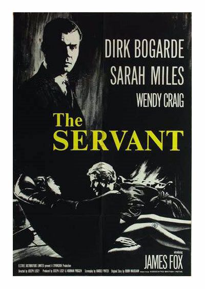 the movie poster: The Servant (1964)