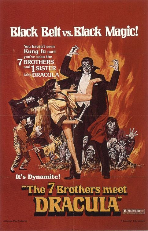 the movie poster: The Seven Brothers Meet Dracula (1979)