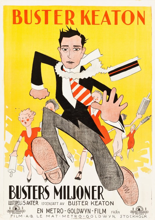 1000 piece jigsaw puzzle for the movie poster: Seven Chances (1925) ver2