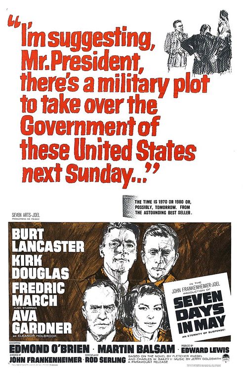 1000 piece jigsaw puzzle for the movie poster: Seven Days in May (1964)