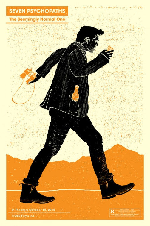 1000 piece jigsaw puzzle for the movie poster: Seven Psychopaths (2012) ver10