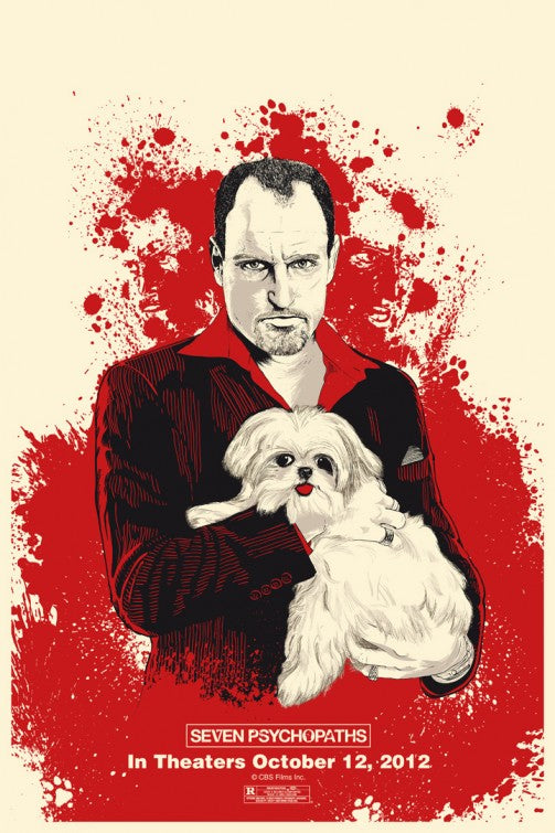 1000 piece jigsaw puzzle for the movie poster: Seven Psychopaths (2012) ver13