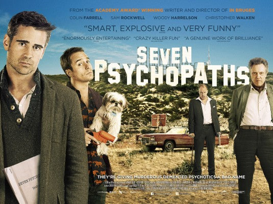 1000 piece jigsaw puzzle for the movie poster: Seven Psychopaths (2012) ver16