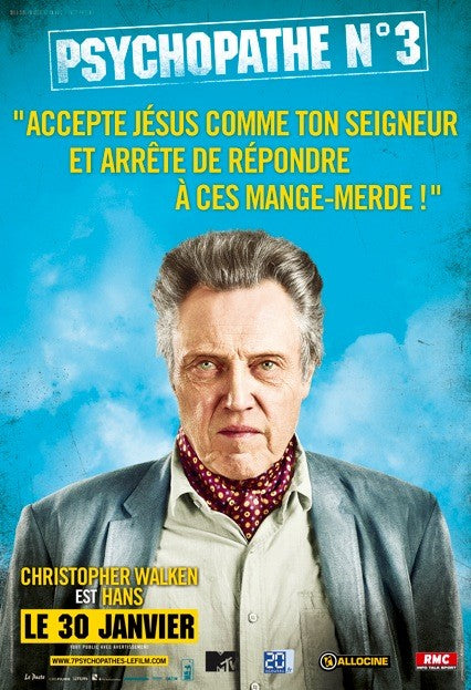 1000 piece jigsaw puzzle for the movie poster: Seven Psychopaths (2012) ver20