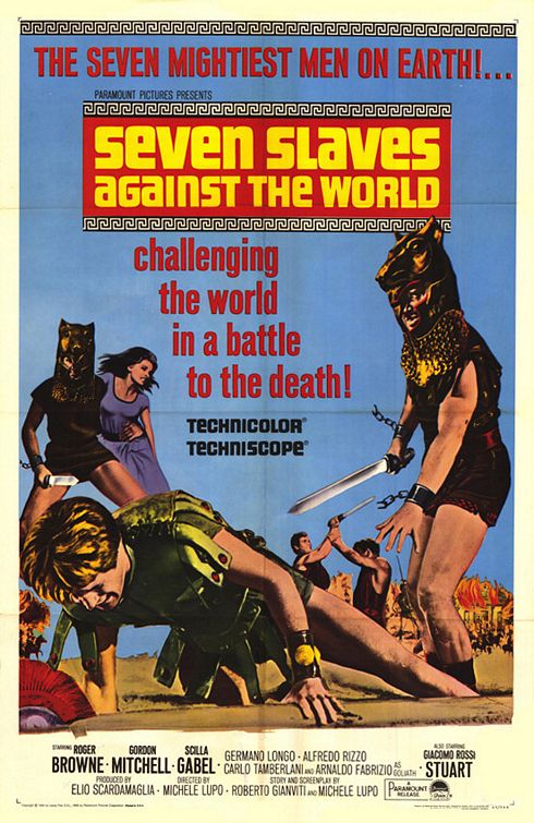 the movie poster: Seven Slaves Against the World (1965)