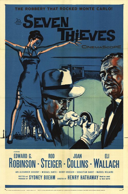 the movie poster: Seven Thieves (1960)