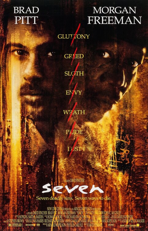the movie poster: Seven (1995) ver1