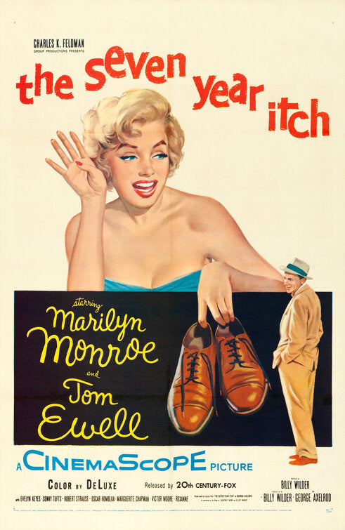 the movie poster: The Seven Year Itch (1955)