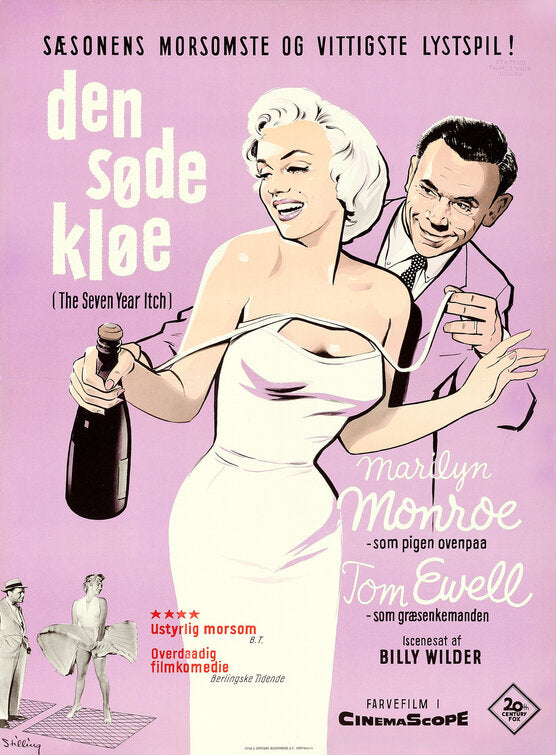 1000 piece jigsaw puzzle for the movie poster: The Seven Year Itch (1955) ver13