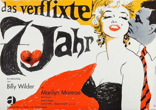 1000 piece jigsaw puzzle for the movie poster: The Seven Year Itch (1955) ver17