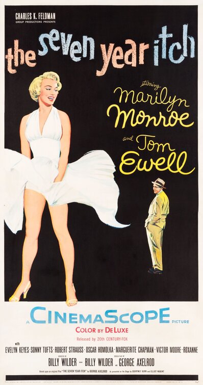 the movie poster: The Seven Year Itch (1955) ver2