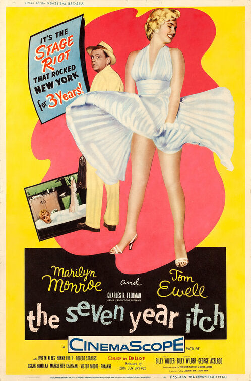 1000 piece jigsaw puzzle for the movie poster: The Seven Year Itch (1955) ver4