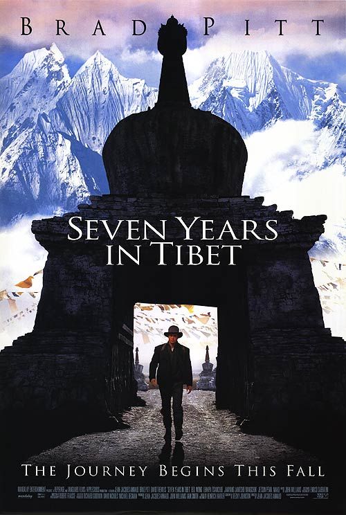 the movie poster: Seven Years In Tibet (1997) ver1