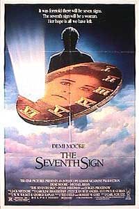 the movie poster: The Seventh Sign (1988)