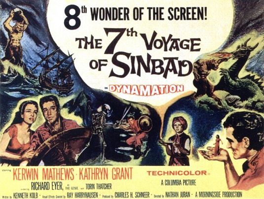 the movie poster: The 7th Voyage of Sinbad (1958) ver2